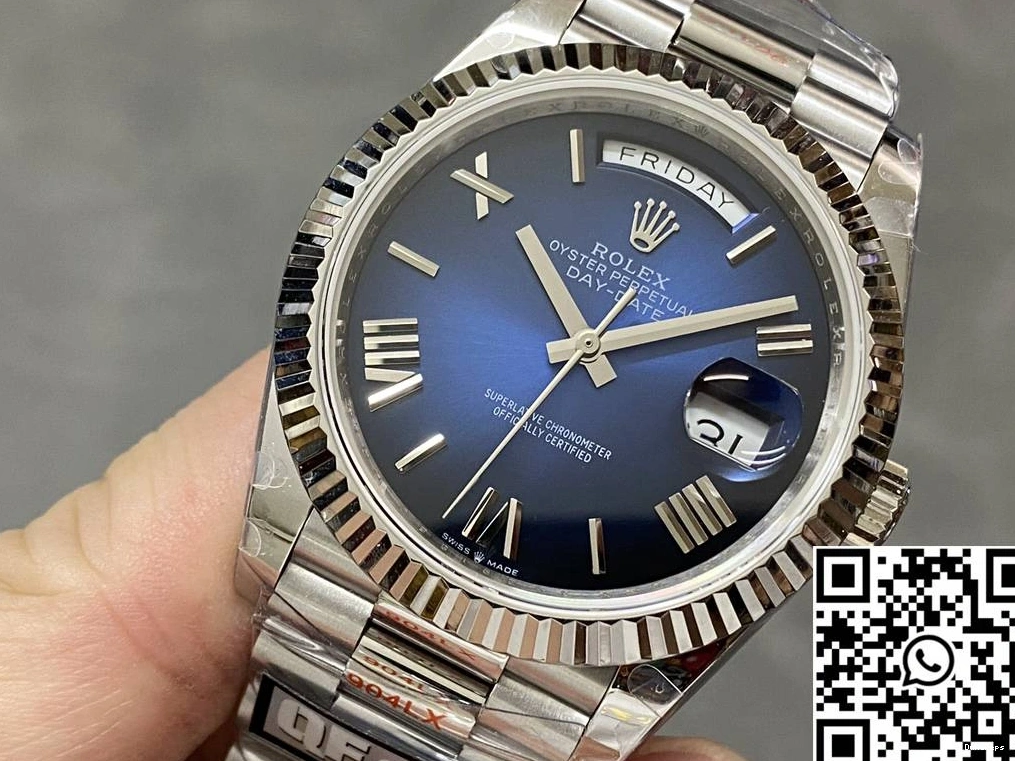 Dial Day 228239-0076 QF Steel Rolex Deep Factory Tungsten Blue v5 Date 0319